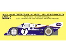 Decal – Porsche 962 C „Rothmans“ - 1000 km Spa 1987